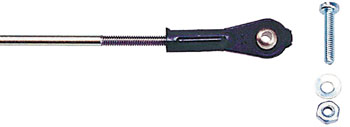 Chape � rotule avec tige  � 2 mm x 250 mm. 1 pi�ce