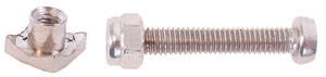 Vis et �crous de fixation moteur � 4 x 20 mm. Pochette de 4 jeux.