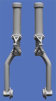 Habillages de train. Pour jambe de 5mm. 2 pi�ces