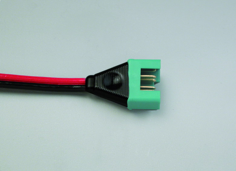 Fiche m�le 6 p�les + fil 0,75mm2