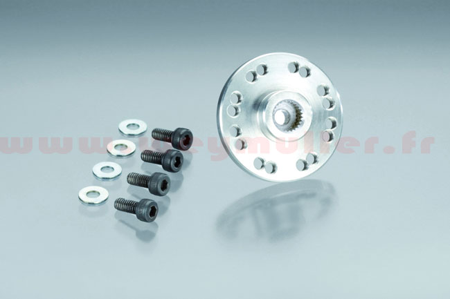 Palonnier circulaire en alu D25.<br>Pour servo Graupner/JR