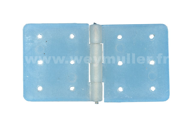 Charni�re en nylon, axe m�tal. 36 x 18 mm<br>10 pi�ces