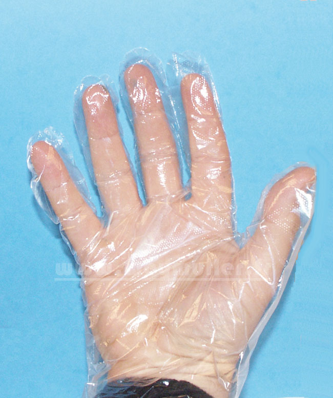 Gants en poly�thyl�ne taille L. 100 pi�ces.