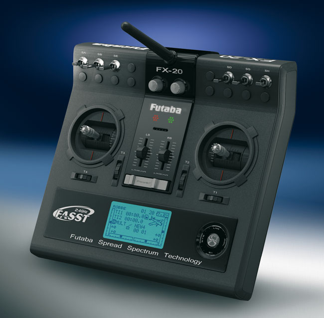 Radio Futaba FX20 2,4GHz 10/8/0 Ac.Tx Lipo