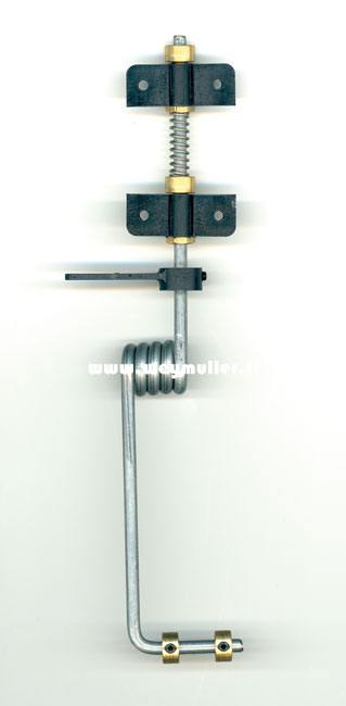 Train avant orientable. � 4 mm. L=195mm