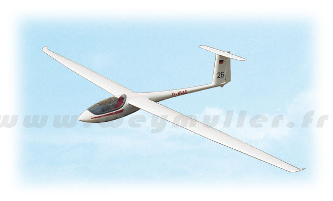 Planeur ASH 26 3m