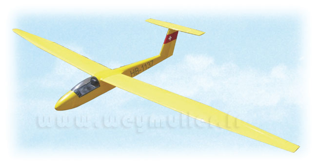 Planeur Pilatus B4 3,0m (jaune)