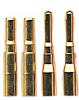 Fiches Gold 2.5mm m�les/femelles. 2 paires