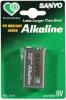 Pile  Sanyo 9V 6F22  alkaline (1 �l�ment)
