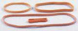 Bracelet caoutchouc.  � 100 mm. Pochette de 10 pi�ces.