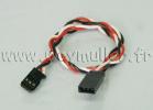 Rallonge M/F silicone 25cm Futaba. 1 pi�ce