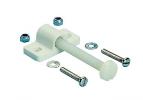 Vis en nylon � 4 x 40 mm  avec support. 2 pi�ces