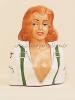 Buste Marilyne. Hauteur  93 mm. Poids 40g