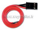 Cordon servo Sanwa (ancienne g�n�ration). 1 pi�ce.