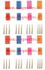 Fiche male � souder Graupner 4 couleurs. 8 pi�ces.