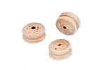 Poulie en bois 8 x 5mm. 100 pi�ces.