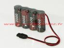 Accu 4,8V 2000mA Ni-mH EP prise Futaba / Robbe