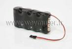 Accu 4.8V 4000mA Ni-mH prise Multiplex