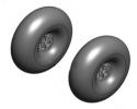 Roues � 120mm. 2 pi�ces.