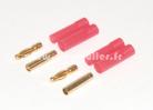 Fiches Gold 4mm m�les/femelles. 2 paires