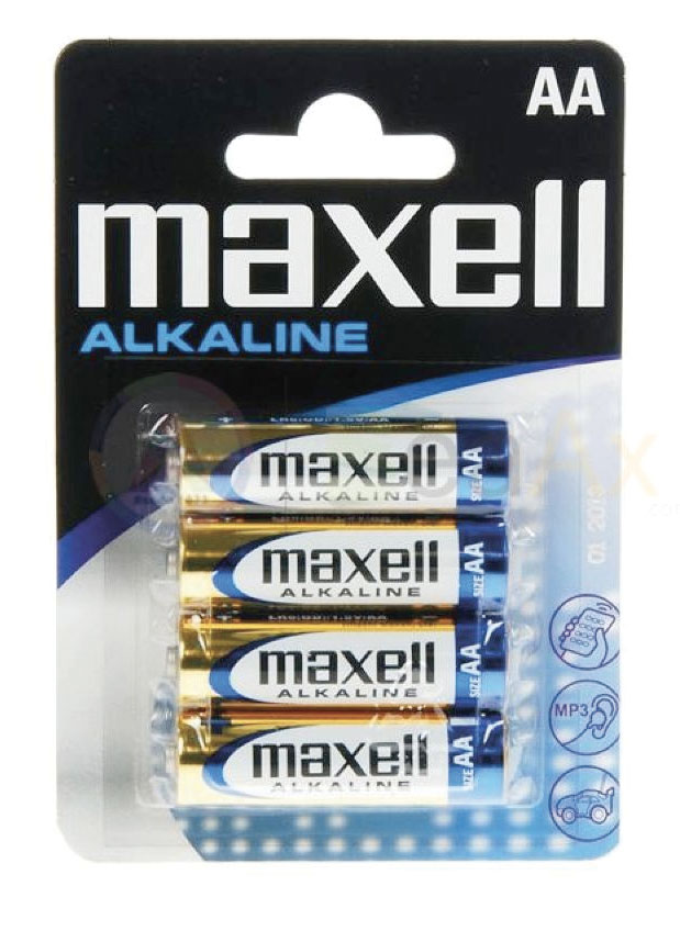 Piles 1.5V LR6-AA alkaline (4 éléments)