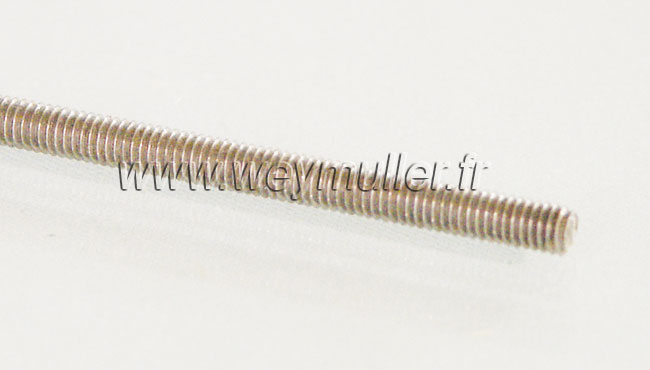 Tige filetée. ø M2,0 mm x 1m. 1 pièce