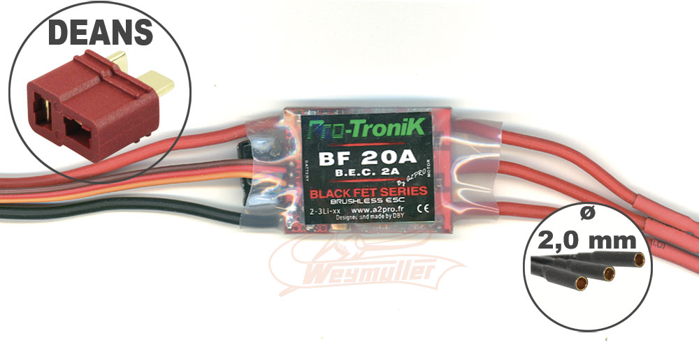 Variateur Protronik BF20A. BEC 2A