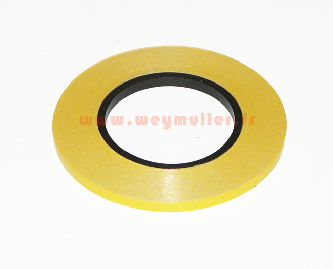 Ruban de décoration jaune vif. Largeur 3mm