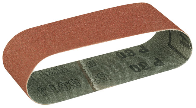 Bande abrasive, grain 80. 5 pièces