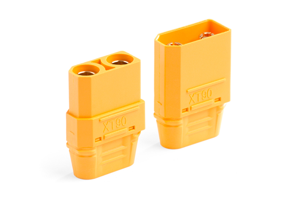 Prise mâle et femelle XT90. 1 paire