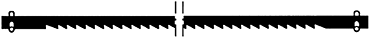 Lames de scie pour DSH. Denture grossière.<br>12 lames