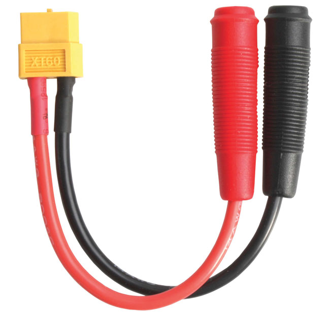 Cordon adaptateur XT60 femelle -> banane femelle