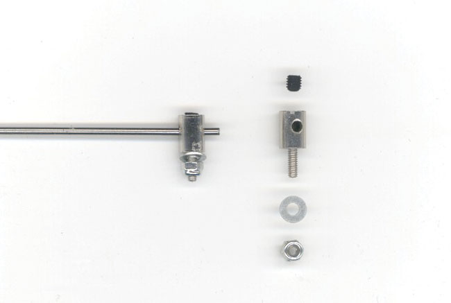 Connecteur de tringleries ø 1,2mm sans clef. 10 pièces