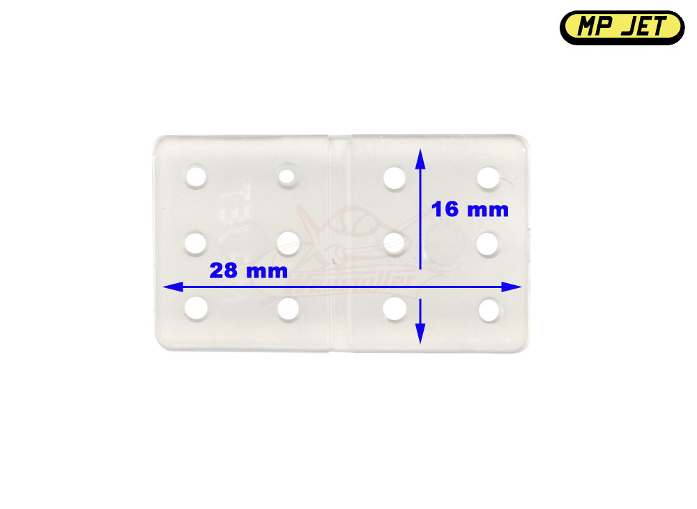 Charnière Flex 16 x 28 mm. 12 pièces