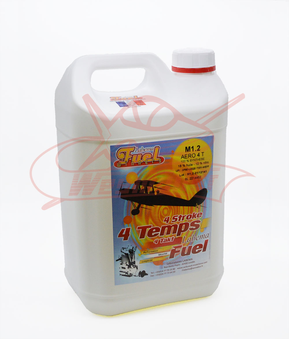 Carburant LABEMA M1.2 10% de nitrométhane. 5 litres