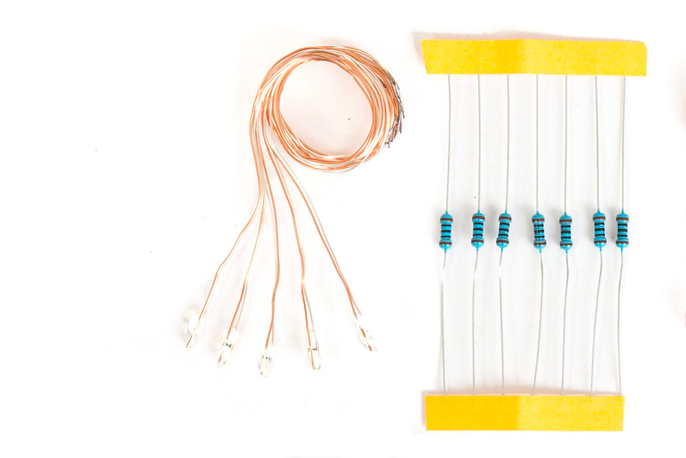LED 3V~14V blanche. 5 pièces