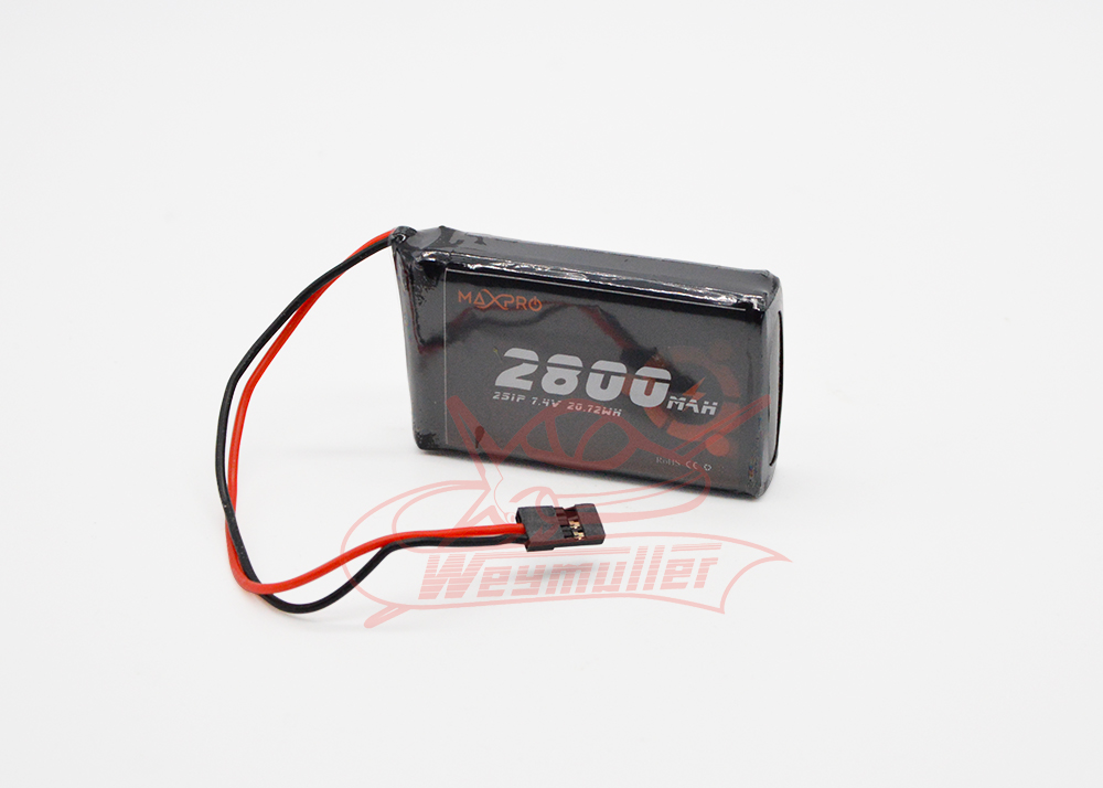 Pack accus TX Lipo 2S 7,4V 2800mA