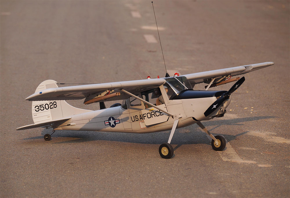 Cessna L19 Bird Dog gris ARF 1,73m
