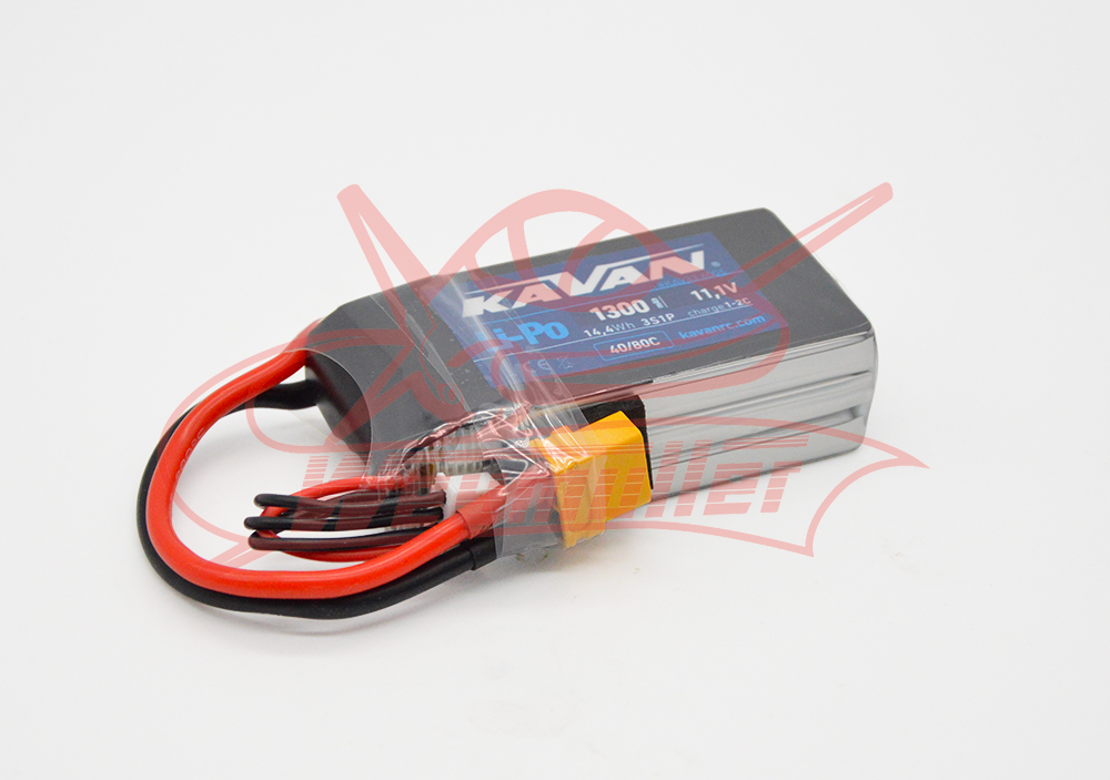 Pack accus 3 éléments 11,1V 1300mA 40C + XT60