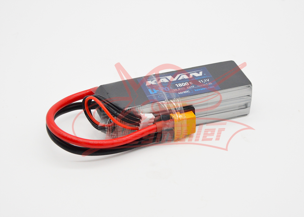 Pack accus 3 éléments 11,1V 1800mA 40C + XT60