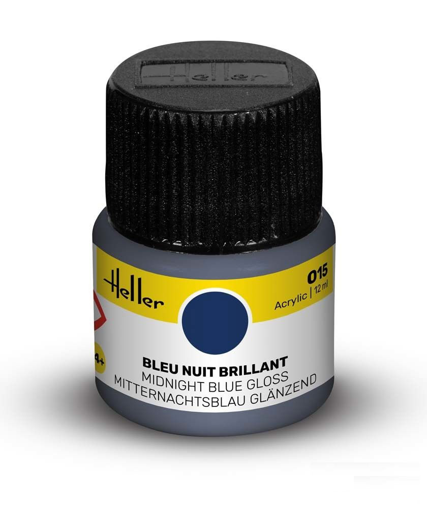 Peinture Heller acrylique 12ml. Bleu brillant 015