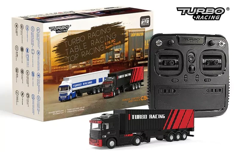 Camion Turbo Racing 1/76ème Noir