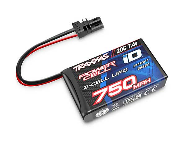 Pack accus 2 éléments 7,4V 750mA 20C - ID - TRX-4M