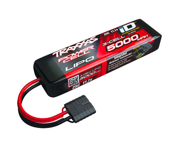 Pack accus 3 éléments 11,1V 5000mA 25C - TRAXXAS iD