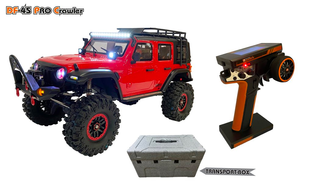 DF-4S PRO Crawler 4x4 rouge 1/10 RTR