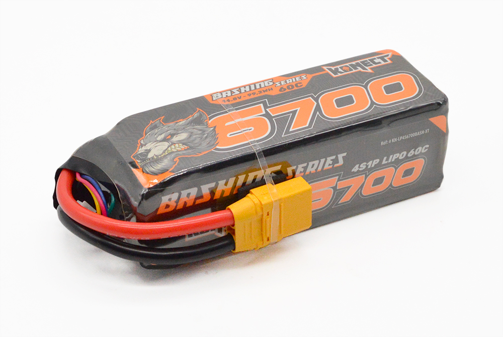 Pack accus 4 éléments 14,8V 6700mA 60C XT90