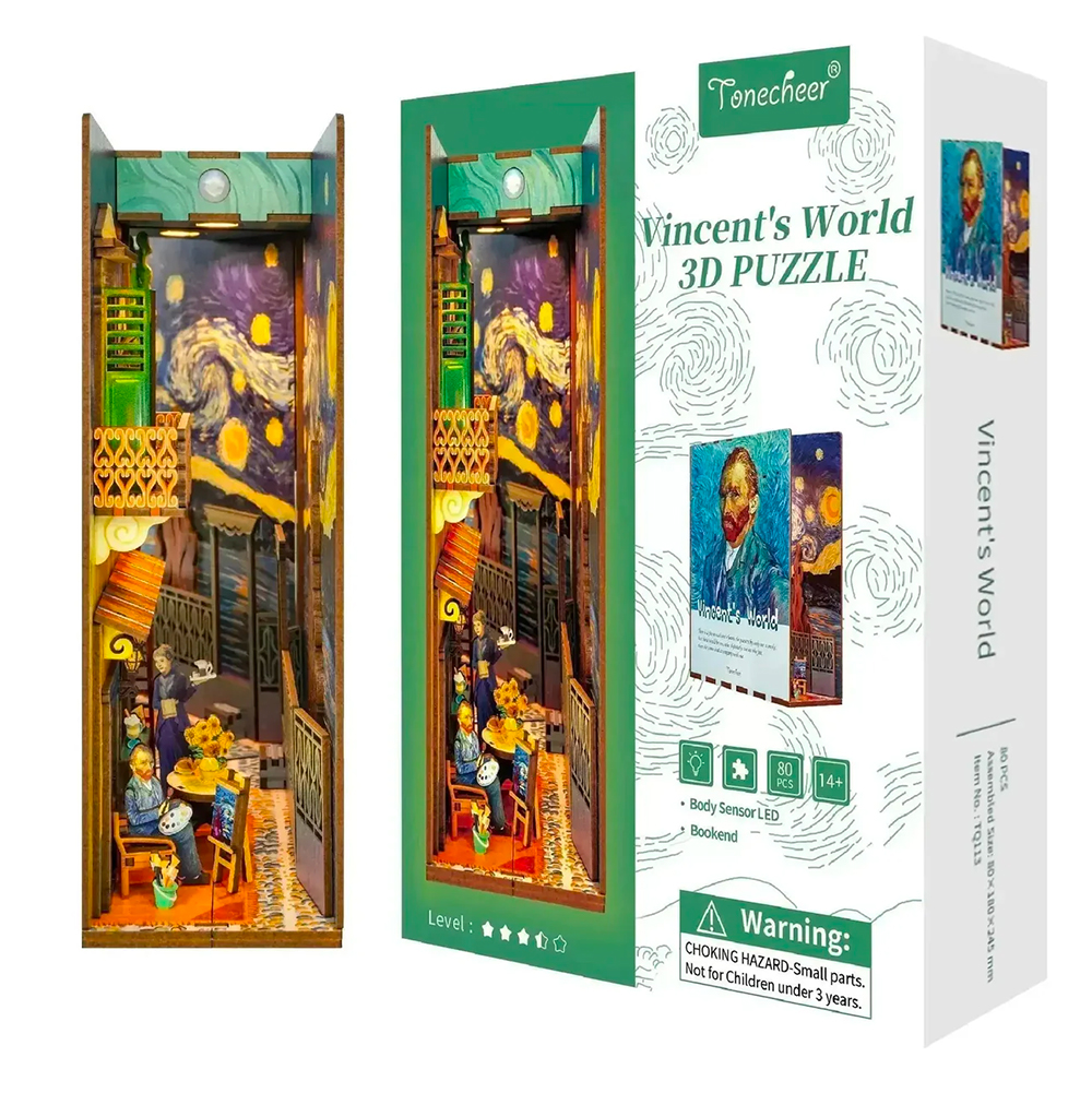 TONECHEER Kit de puzzle 3D - Le monde de Vincent