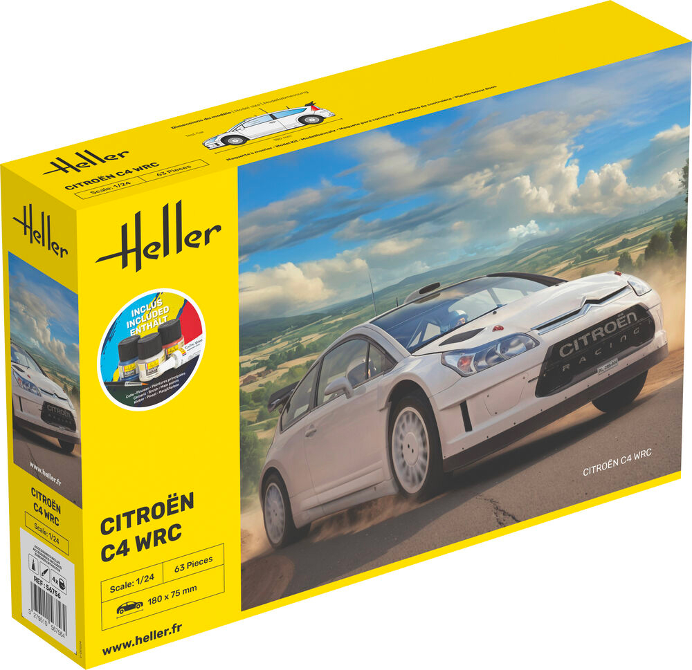 Citroen C4 WRC 1/24 + peintures principales
