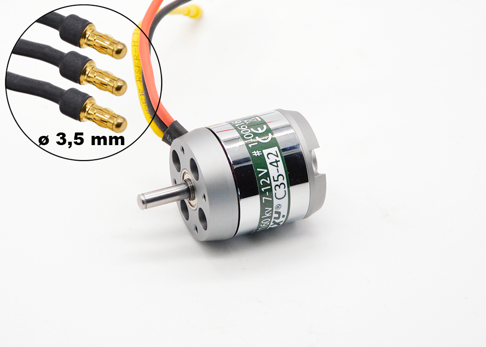 Moteur Brushless C35-42 1160kv pour Funracer et Race Wolf