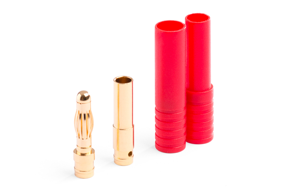 Fiche Gold 4mm mâle/femelle. 1 paire